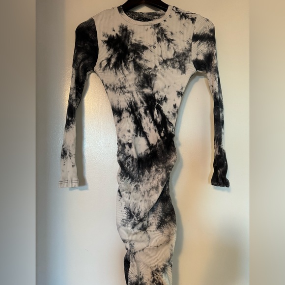 tie dye side tie dress - Picture 1 of 4